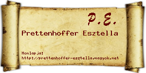 Prettenhoffer Esztella névjegykártya